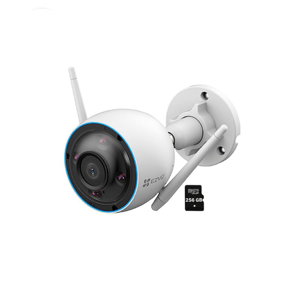 EZVIZ - Cámara Seguridad Ezviz H3 3K 5MP Wi-Fi Inalámbrica Exterior + SD 256GB