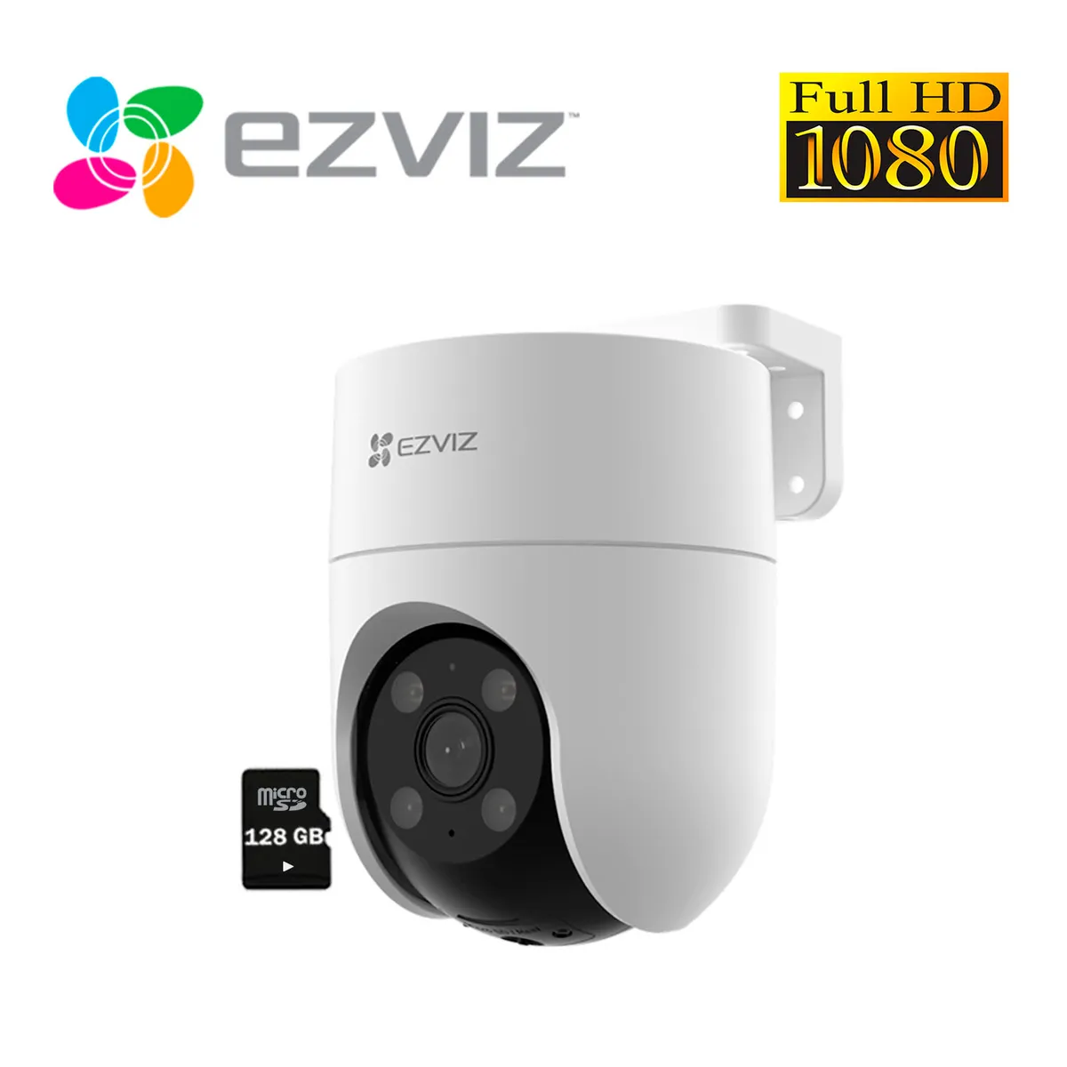 EZVIZ - Ezviz Cámara Seguridad H8C Pro 1080P Wifi Smart + Micro Sd 128Gb