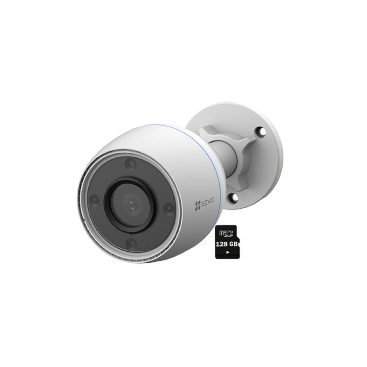 EZVIZ - Cámara Seguridad Ezviz Wi-Fi H3C COLOR 1080P IP67 Noche Color SD 128GB