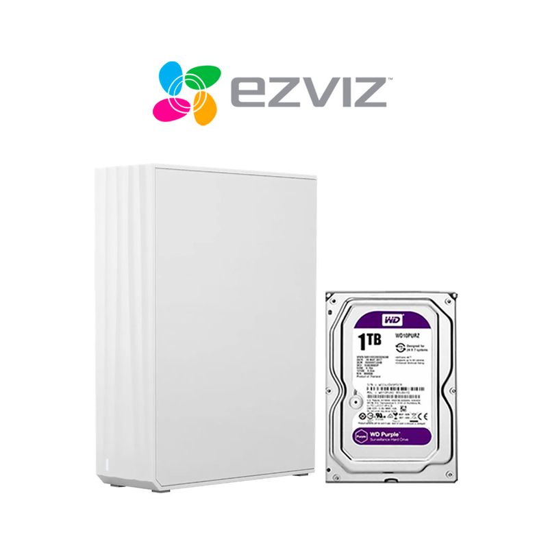 EZVIZ - R5C NAS Ezviz Gestión de almacenamiento doméstico 8 Canales DISCO 1TB