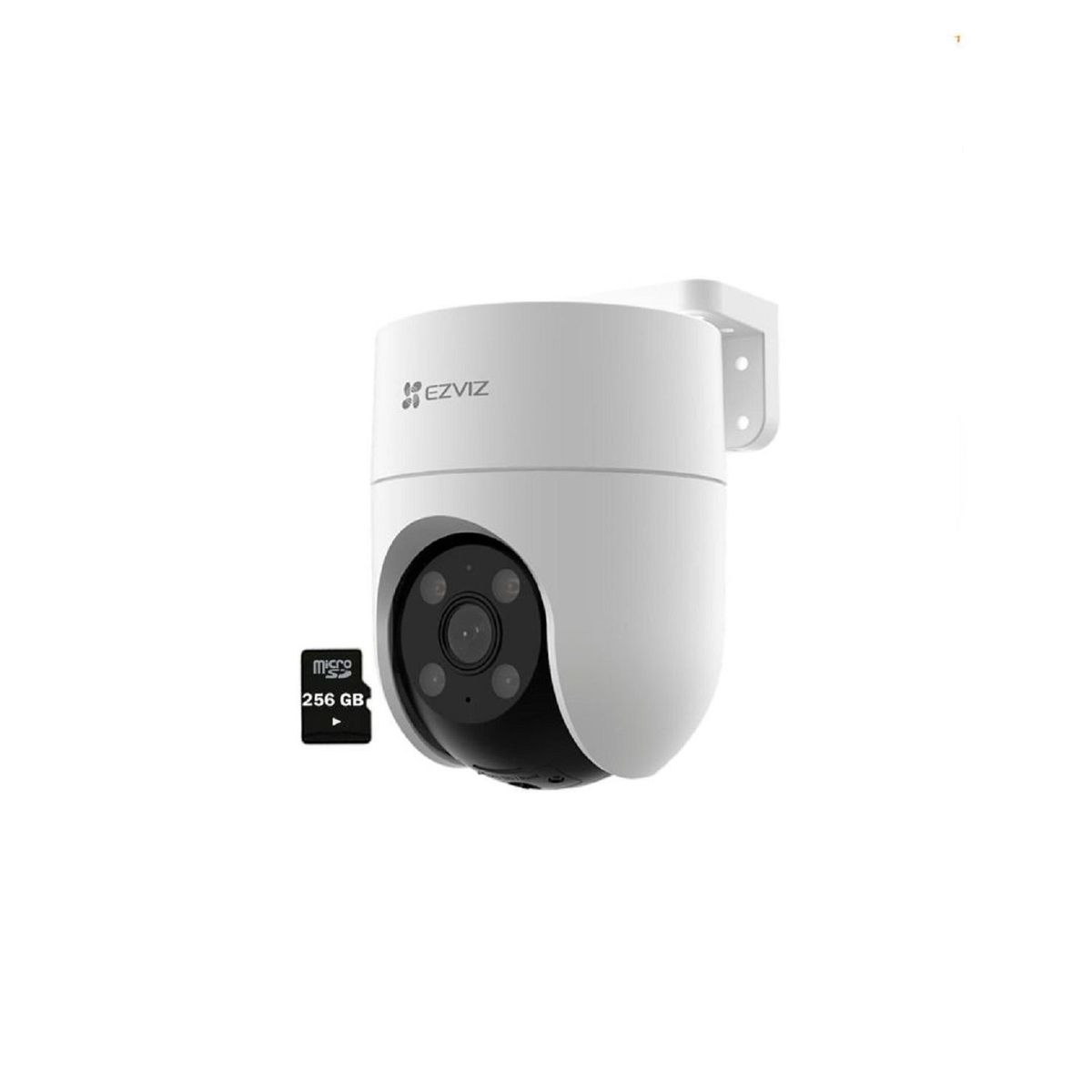 EZVIZ - Cámara de Seguridad Ezviz Wi-Fi 4MP 2K 360 H8C Smart + Micro SD 256GB