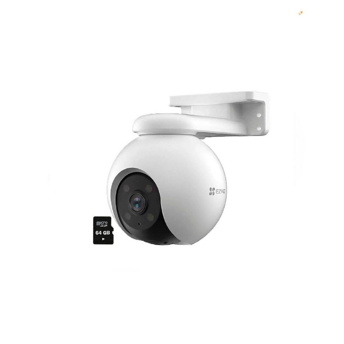 Ezviz - Cámara de Seguridad Ezviz Wi-Fi H8 PRO 3K 360 Smart + Micro SD 64GB