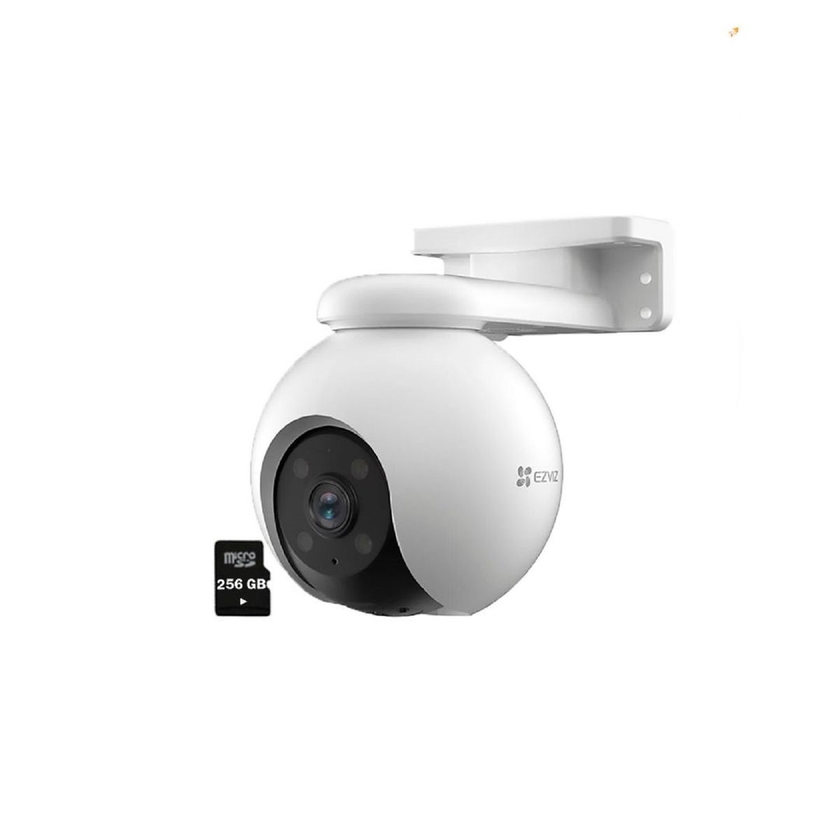 EZVIZ - Cámara de Seguridad Ezviz Wi-Fi H8 PRO 3K 360 Smart + Micro SD 256GB