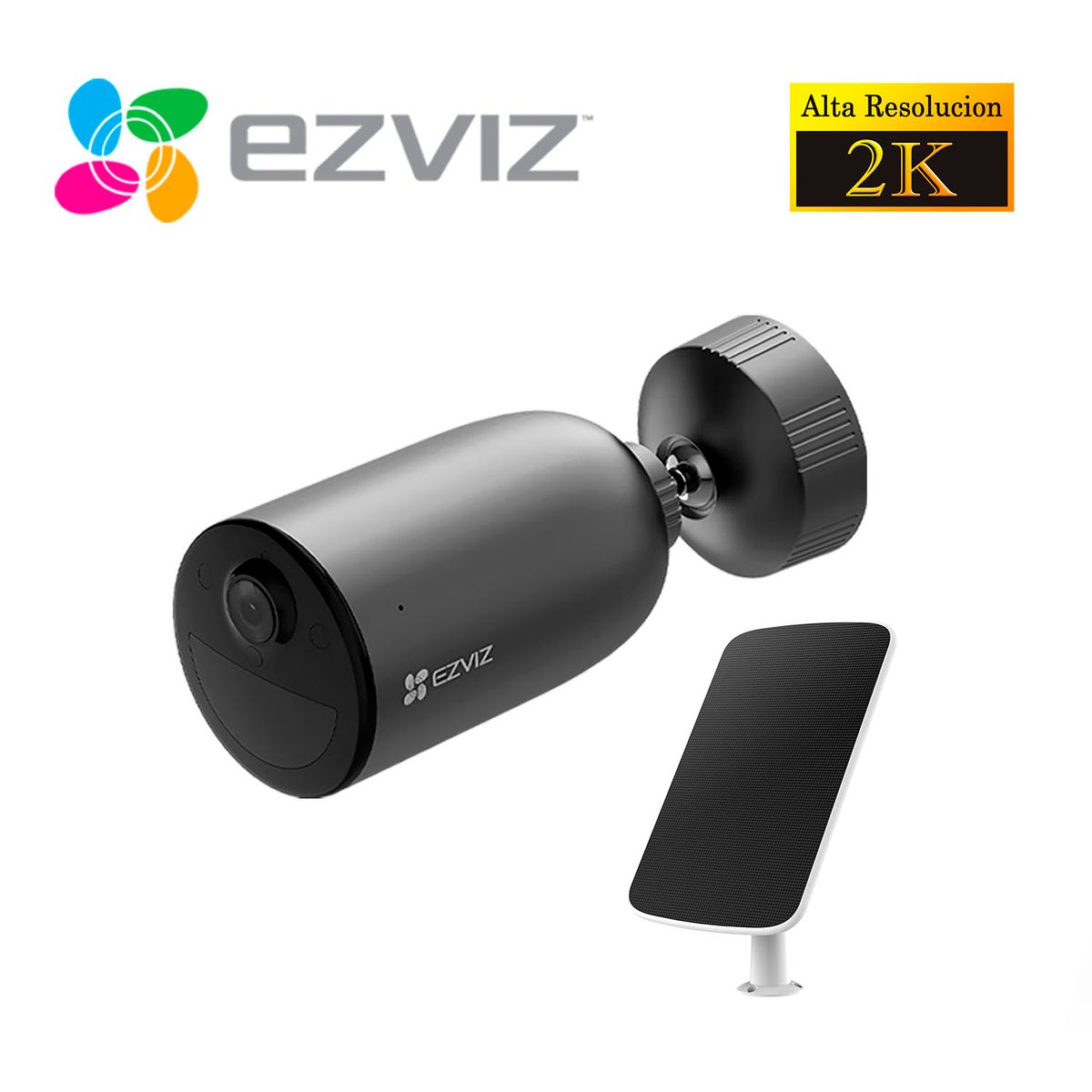 EZVIZ - Cámara Seguridad Ezviz Wi-Fi Inalámbrico EB3 / Panel Solar