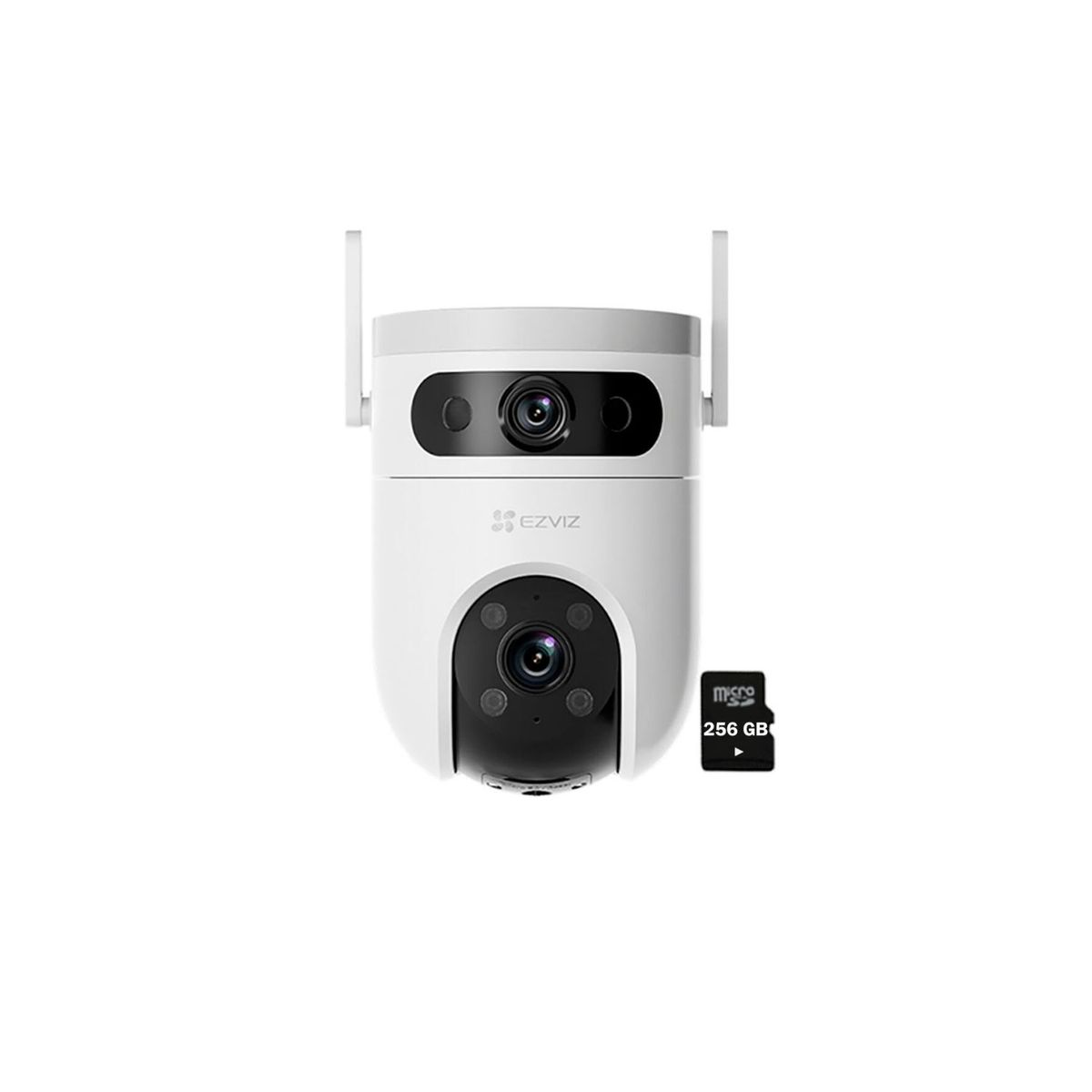 EZVIZ - Cámara de Seguridad Ezviz H9C 5Mp + 5Mp Binocular Wifi Exterior 360 + Sd 256Gb