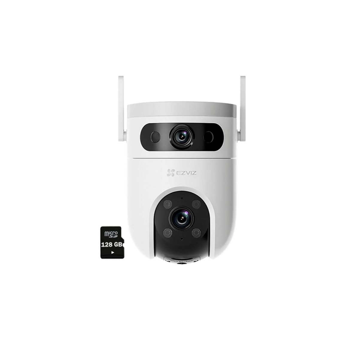 Ezviz - Cámara de Seguridad Ezviz H9C 3Mp + 3Mp Binocular Wifi Exterior 360 + Sd 128Gb