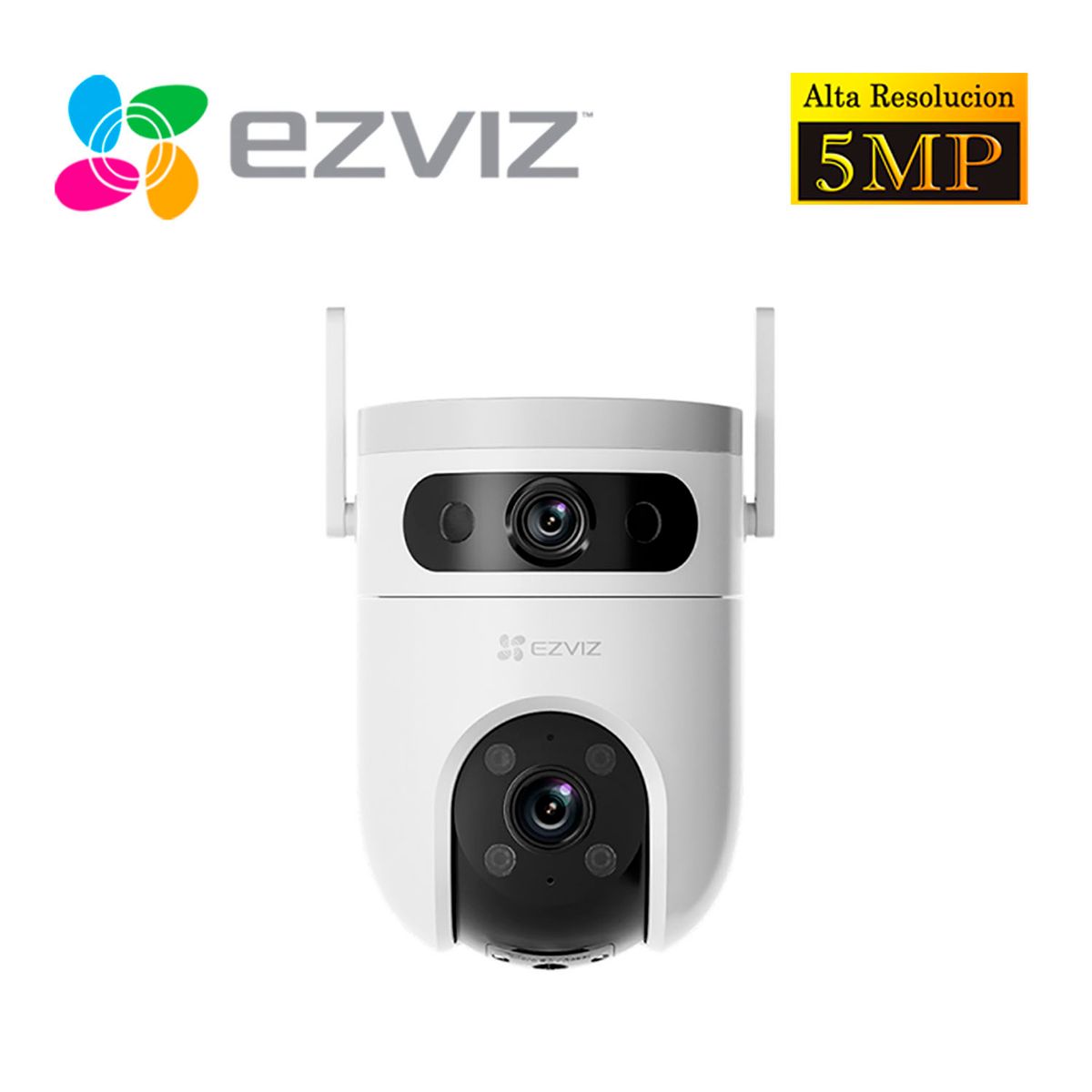 EZVIZ - Cámara de Seguridad Ezviz H9C 5Mp + 5Mp Binocular Wifi Exterior Giratoria 360