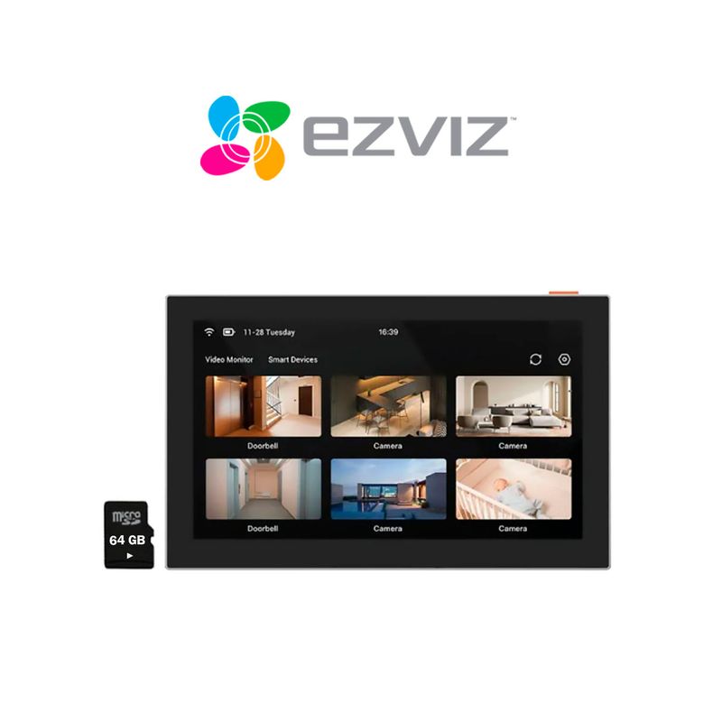 EZVIZ - Monitor Táctil Inteligente Ezviz SD7 + Micro SD 64GB