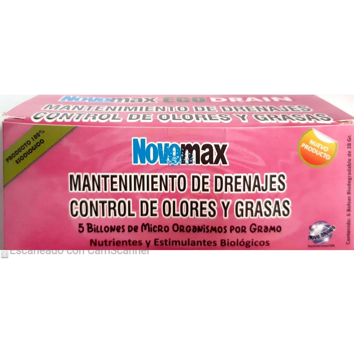 NOVOMAX - Tratamiento drenajes grasas x6unid