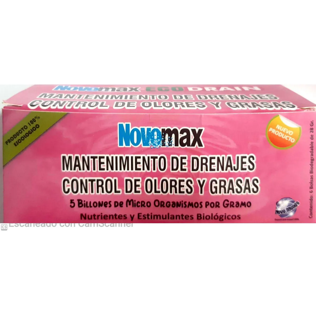 NOVOMAX - Tratamiento drenajes grasas x6unid