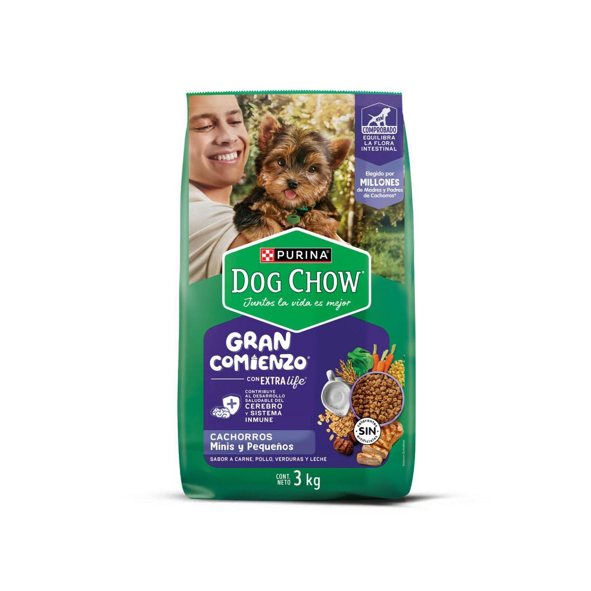DOG CHOW - Cat Chow Cachorros Minis y Pequeños 3kg