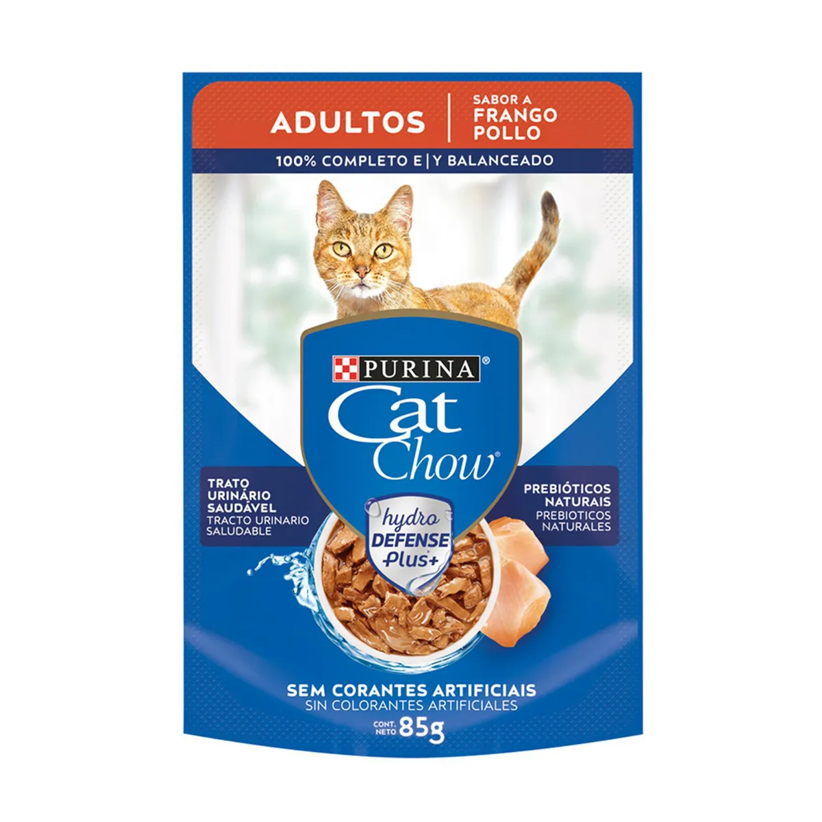 CAT CHOW - Cat Chow Pouch Adulto Sabor a Pollo 85gr