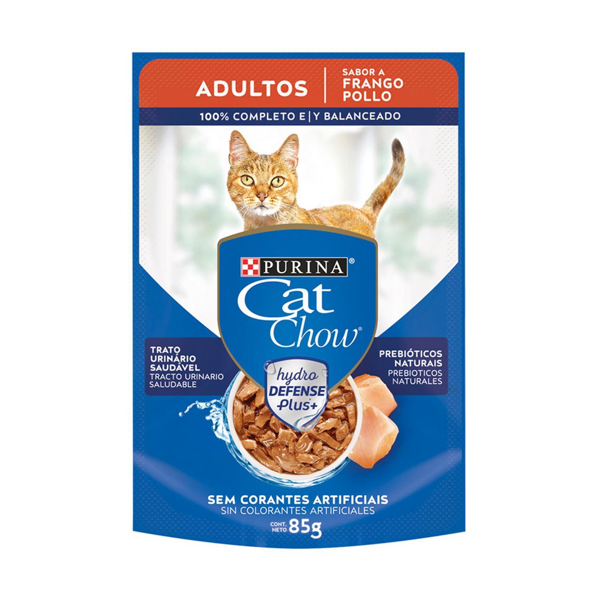 CAT CHOW - Cat Chow Pouch Adulto Sabor a Pollo 85gr
