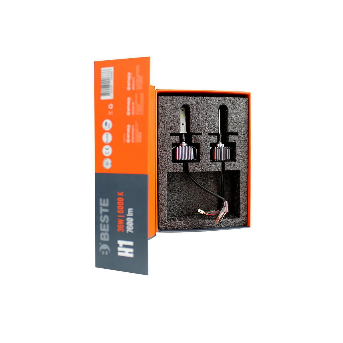 BESTE - Kit Led H1 Beste x 2und 36W 6000K P14.5S 7600LM 12-24V