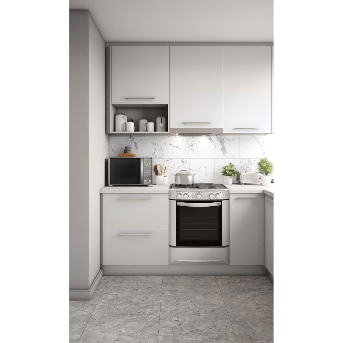 GALA - Ceramica Gris Marmolizado Marquina 60x60cm 1.44m2