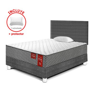 Dormitorio Nappy Pocket 20 Firme 1.5 Plazas + 1 Almohada + Protector