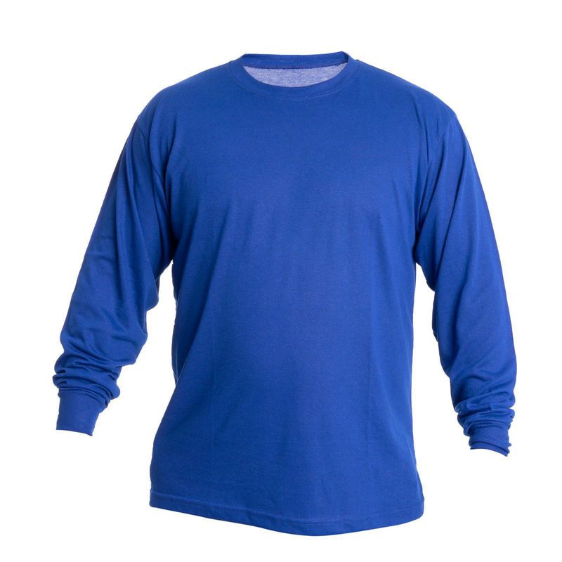 S/M - Polo de Dama Manga Larga Azul M