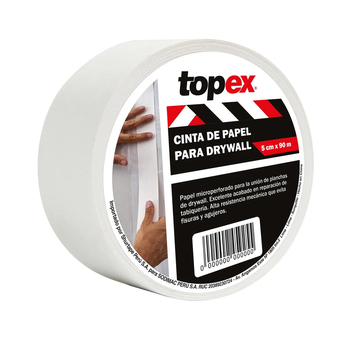 TOPEX - Cinta para Drywall de Papel Drywall Topex 2 X 90m