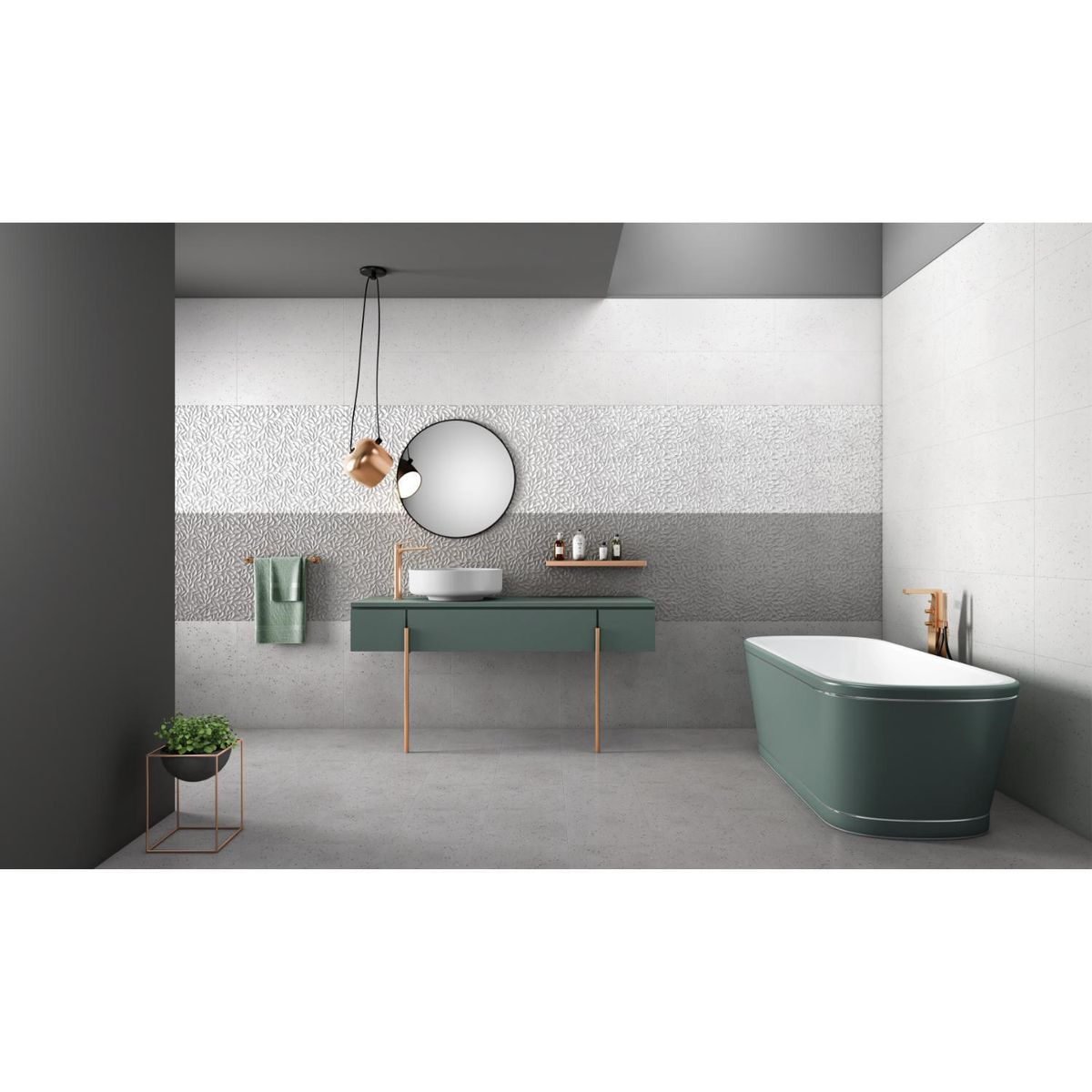 KLIPEN - Cerámica Blanco Decorado 30x60cm 0.9 m2 Veneto Mate