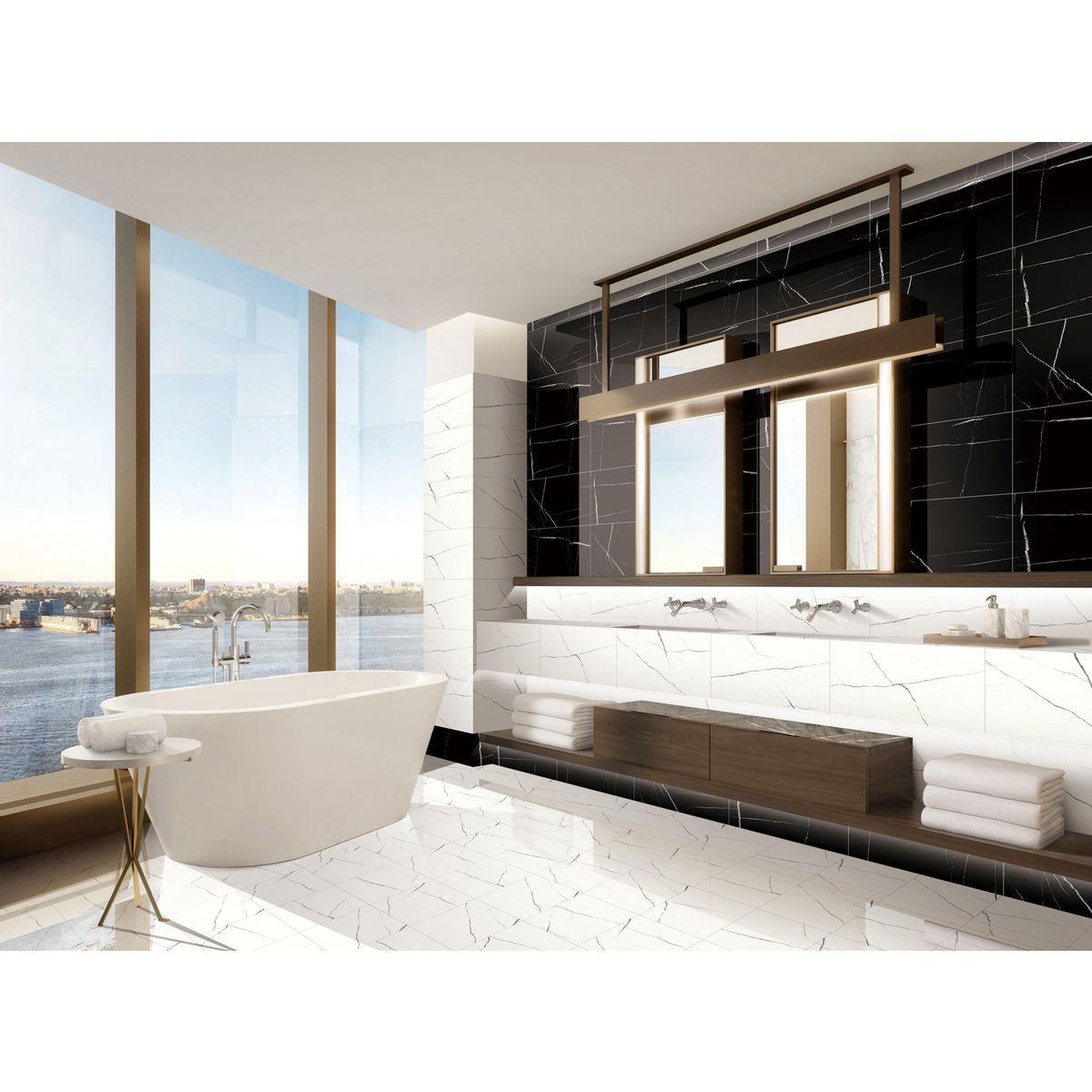 KLIPEN - Cerámica Blanco Marmolado 30x60cm 1.62 m2 Evora Marble