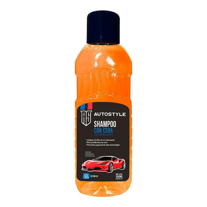 AUTOSTYLE - Shampoo con Cera 500Ml Autostyle