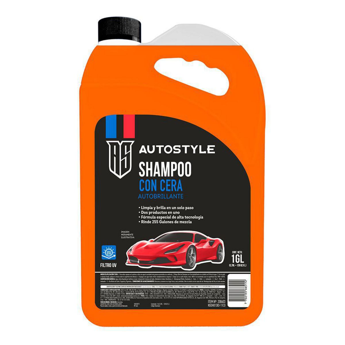 AUTOSTYLE - Shampoo con Cera Gl Autostyle