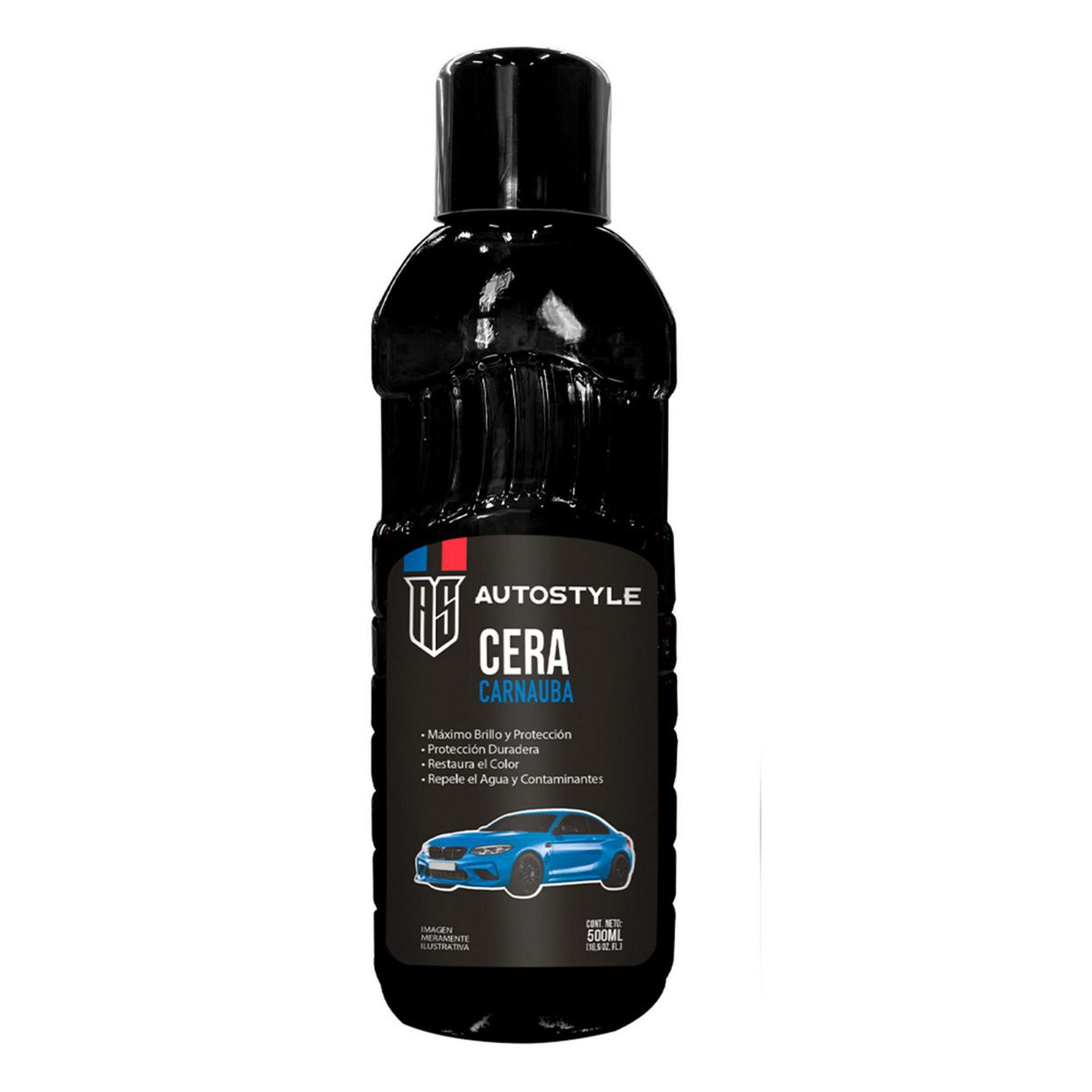 AUTOSTYLE - Cera Líquida con Carnauba 500 Ml Autostyle