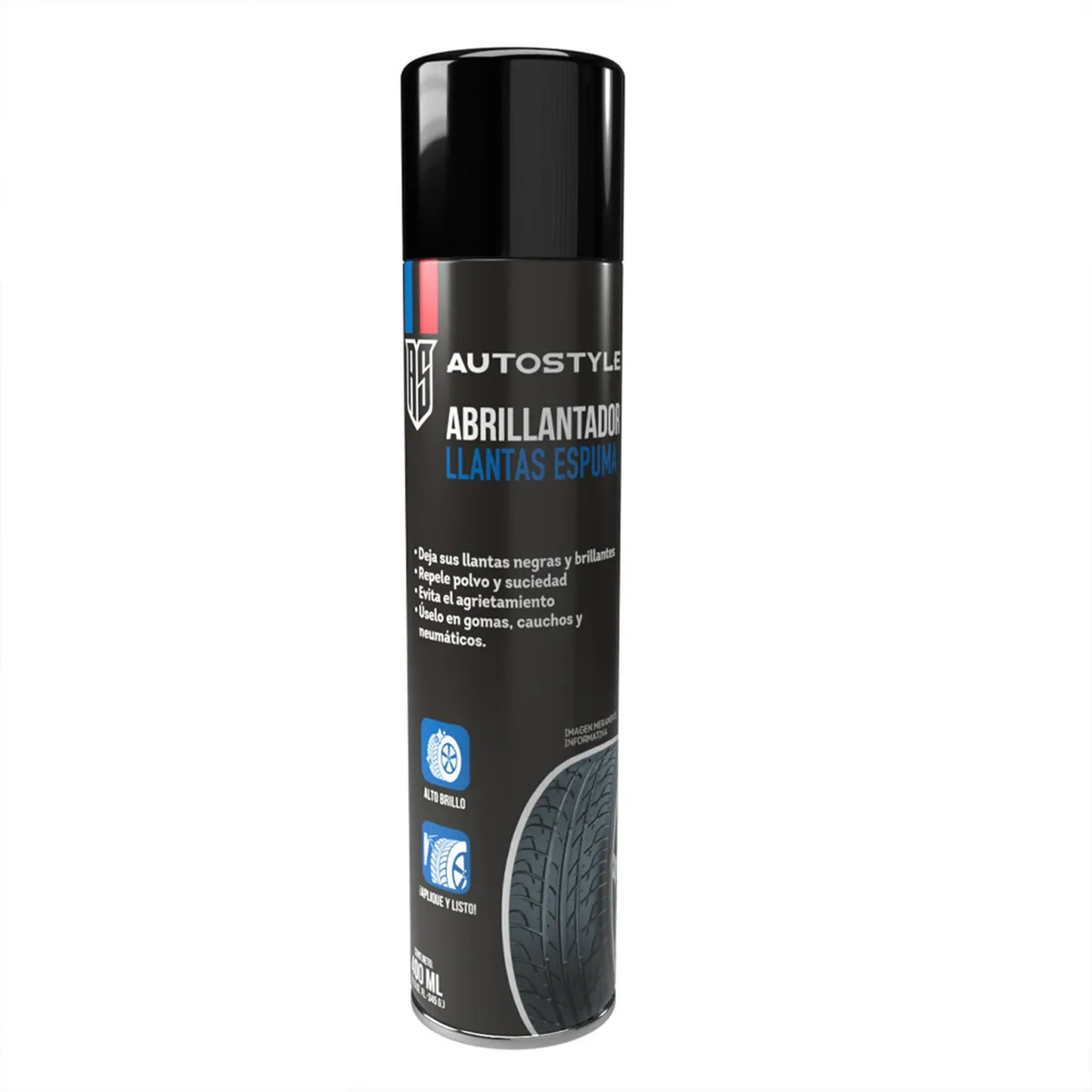 AUTOSTYLE - Abrillantador de Llantas 400 Ml Autostyle