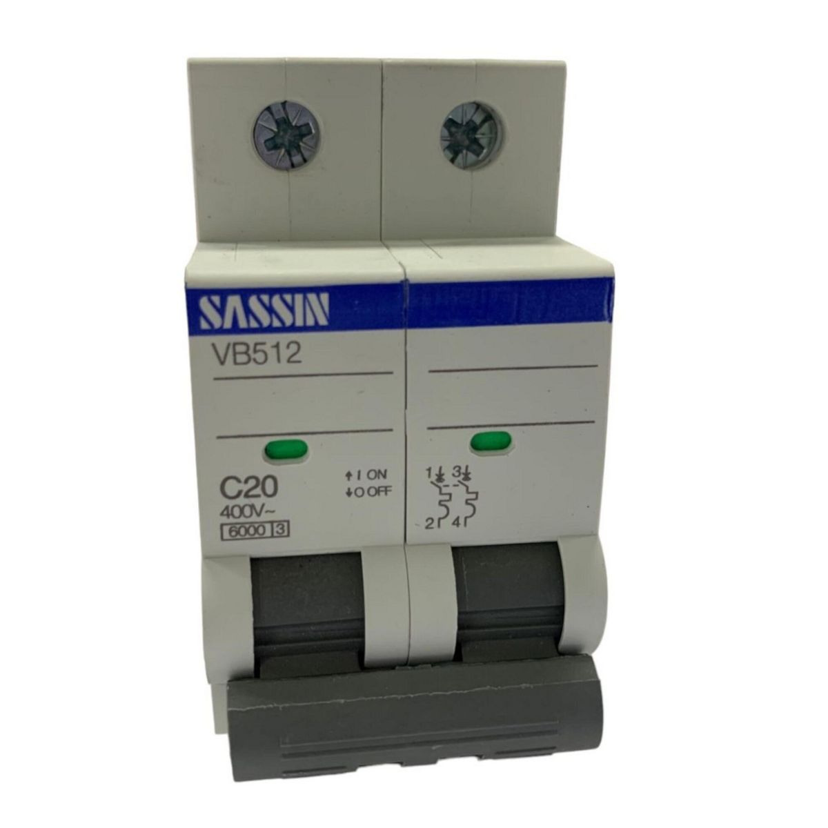 SASSIN - Interruptor Termomagnético 2x20 A SASSIN