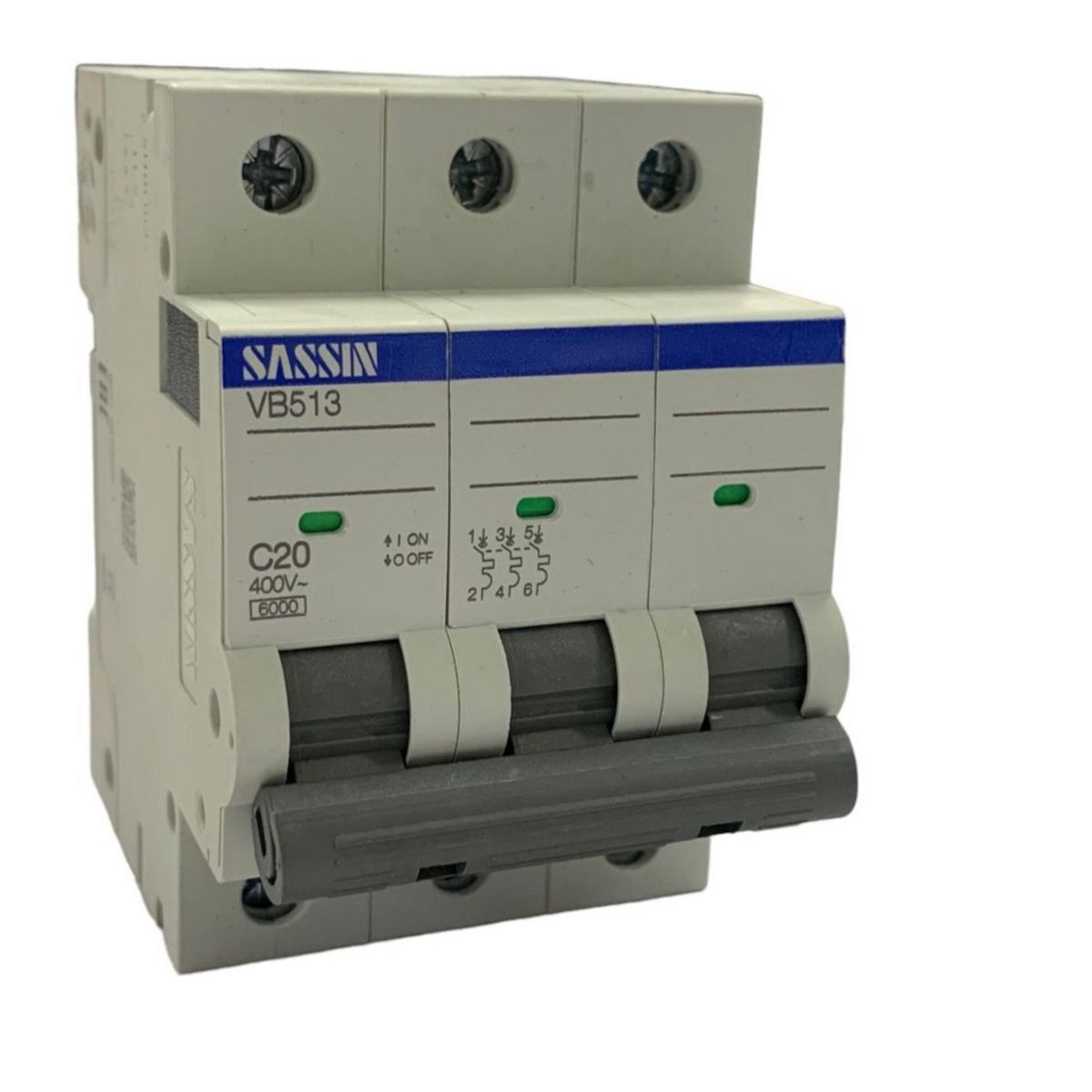 SASSIN - Interruptor Termomagnético 3x20 A SASSIN