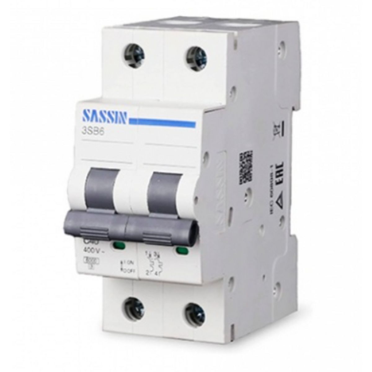 SASSIN - Interruptor Termomagnético 2x63 A SASSIN