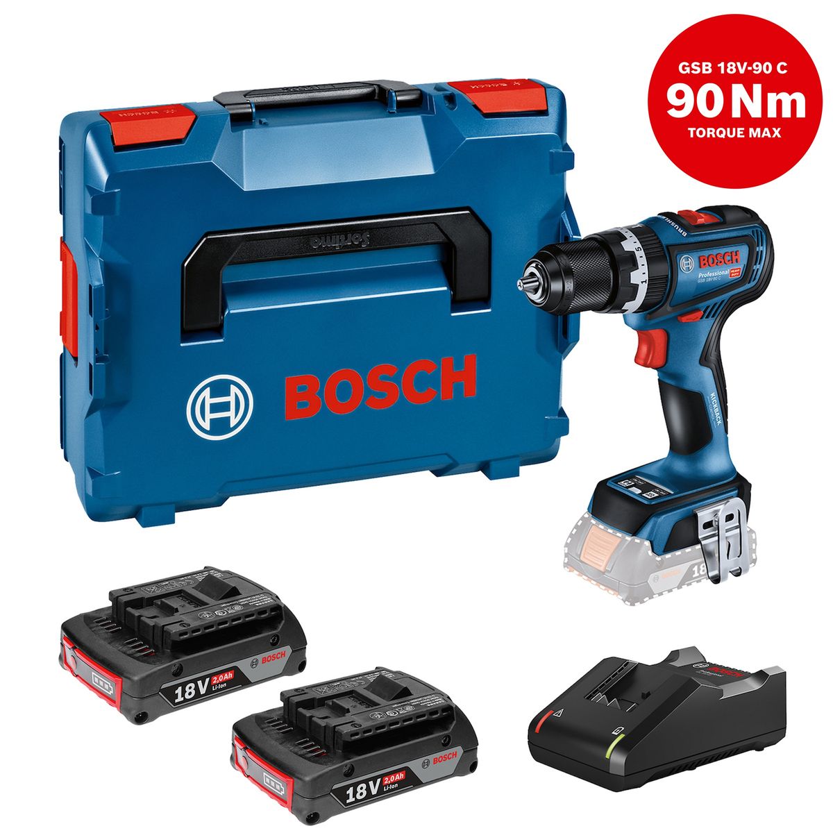 BOSCH - Taladro atornillador Bosch GSB18V90C 2B Bosch