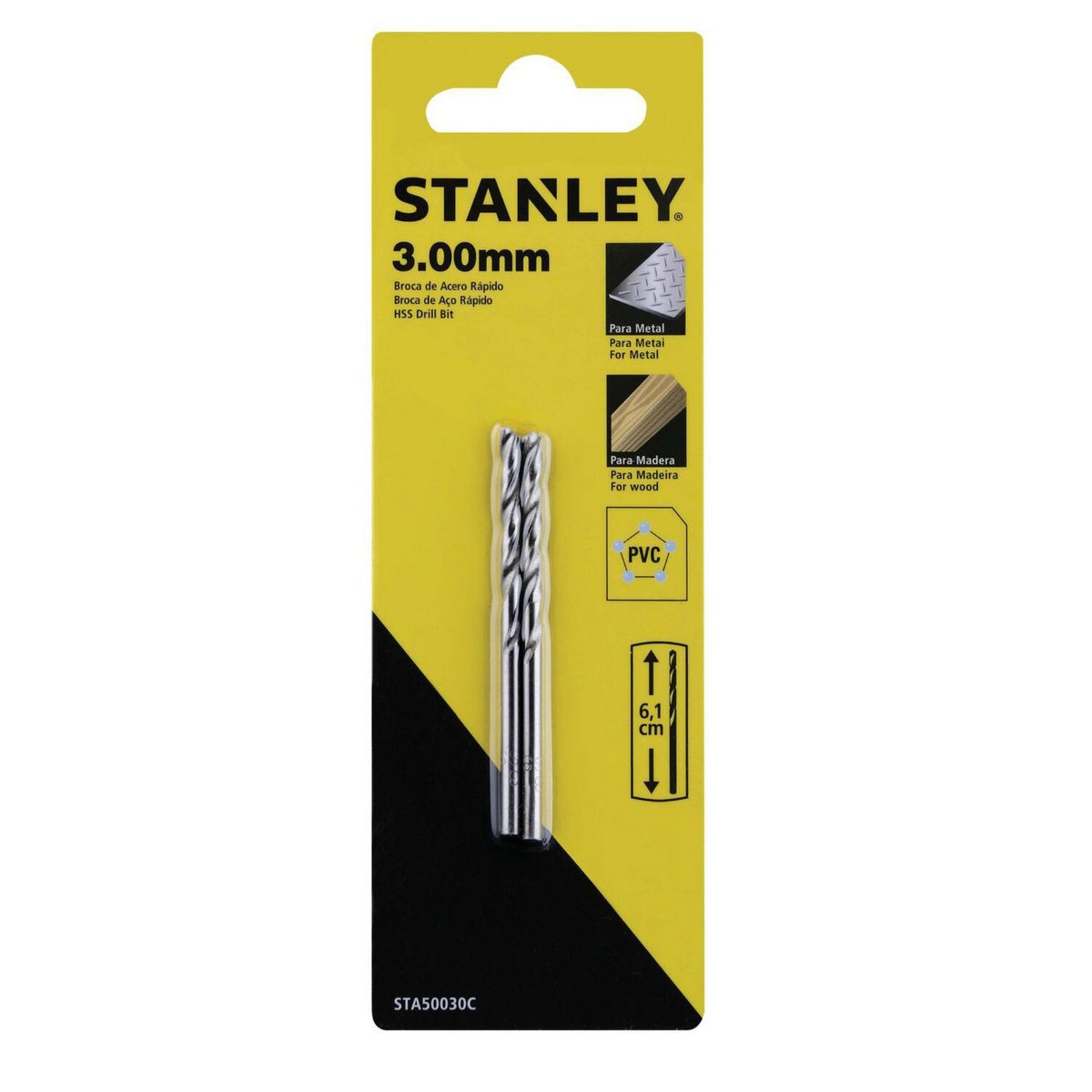 STANLEY - Broca de arco HSS 3.00mm Stanley