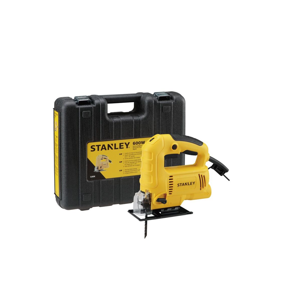 STANLEY - Kit Sierra Caladora Stanley 600W SJ60K + Sierra circular Stanley 7 1/4" 1600W SC16