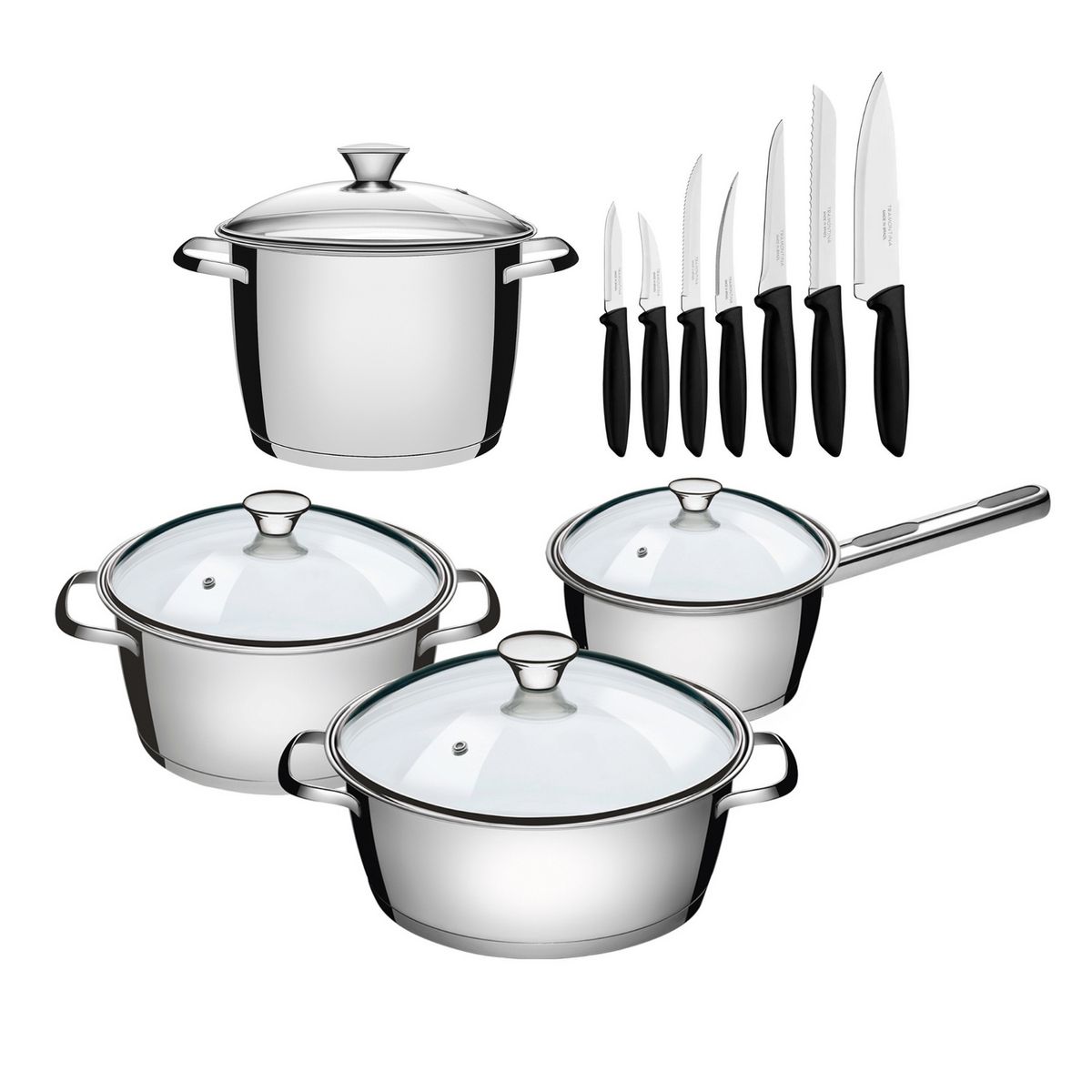 TRAMONTINA - Juegos de Ollas Tramontina de Acero Allegra