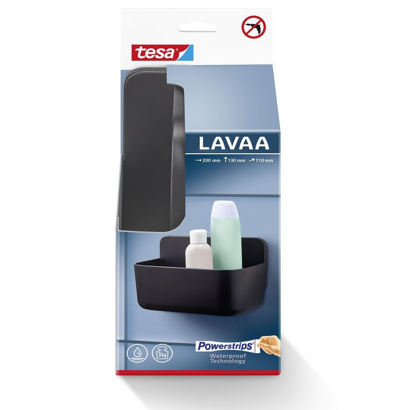 TESA - Cesta Adhesiva para ducha S 20x13cm