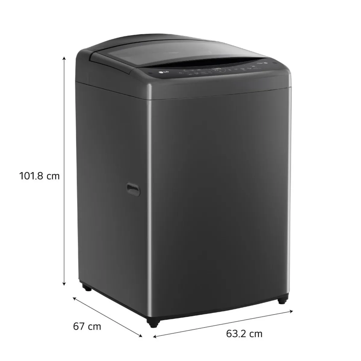 LG - Lavadora WT17BV6T 17Kg AI DD Carga Superior Negro Claro