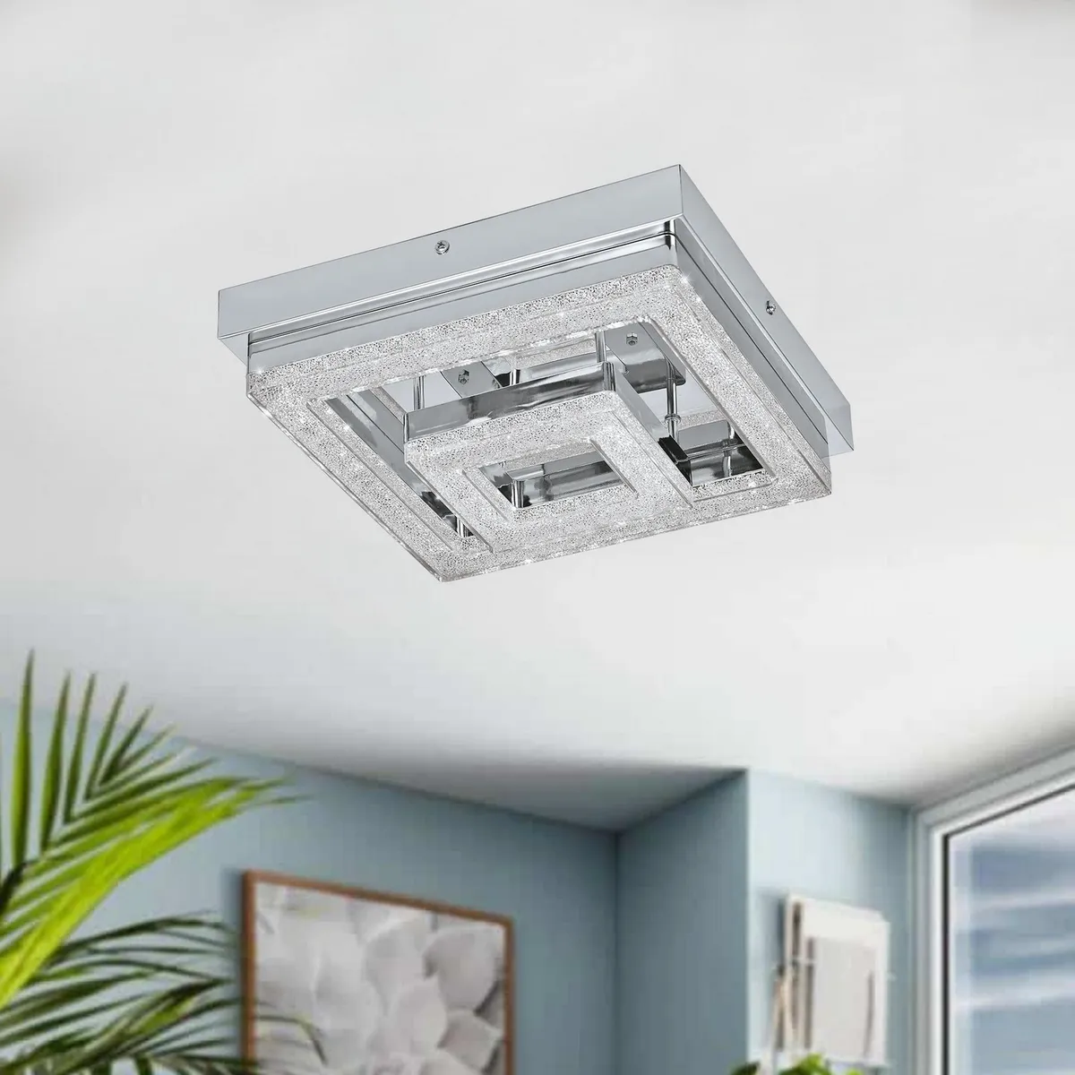 EGLO - Lámpara de Techo Fradelo Negro