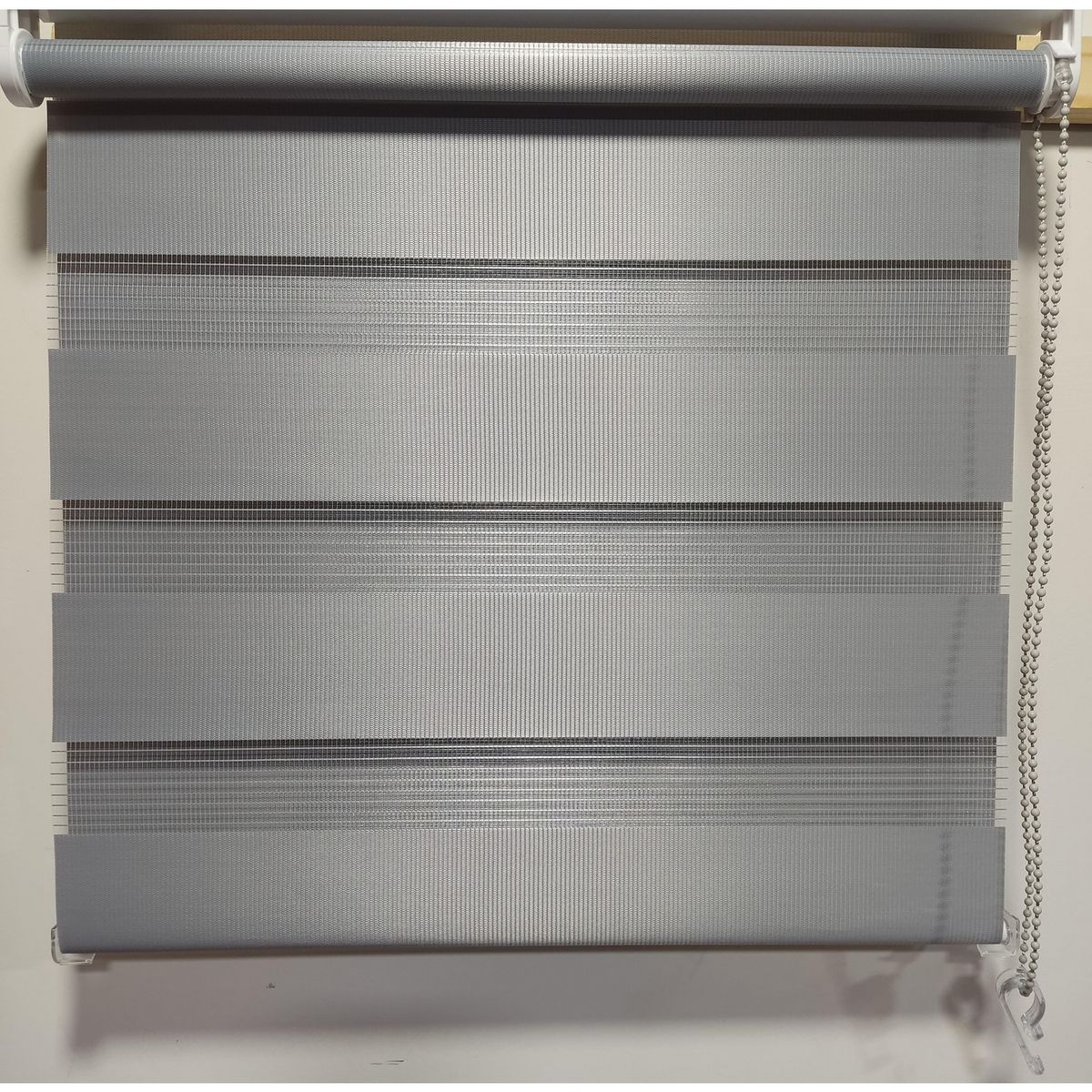 PLASTILISTO - Cortina Roller Zebra Gris 120x160cm