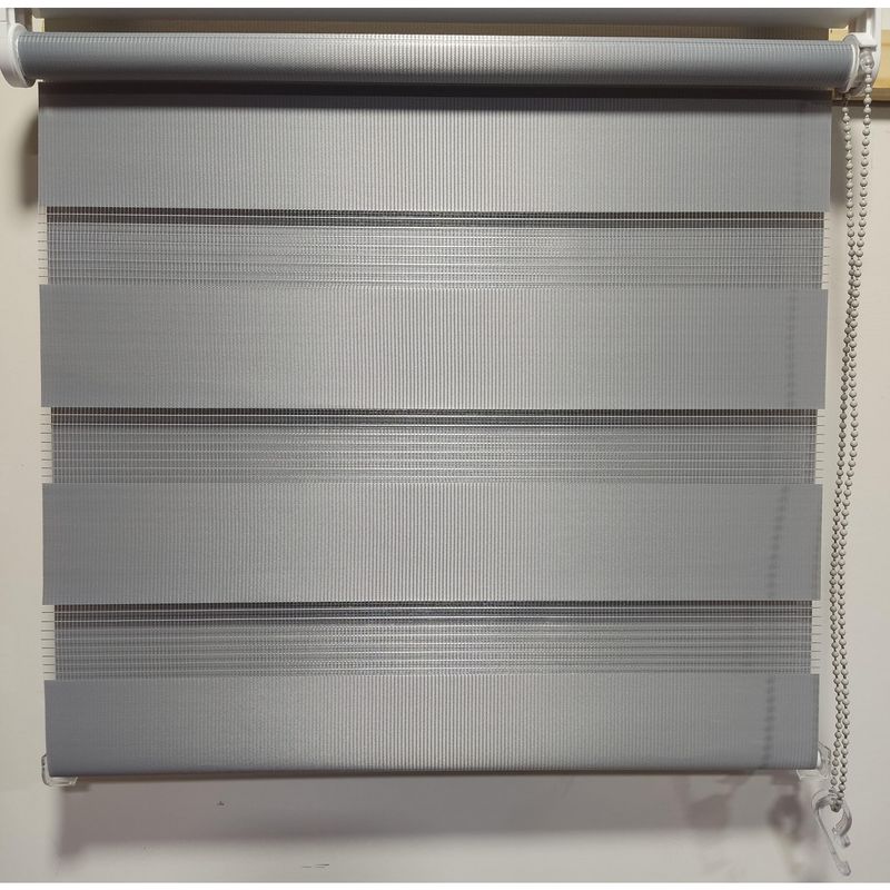 PLASTILISTO - Cortina Roller Zebra Gris 120x160cm