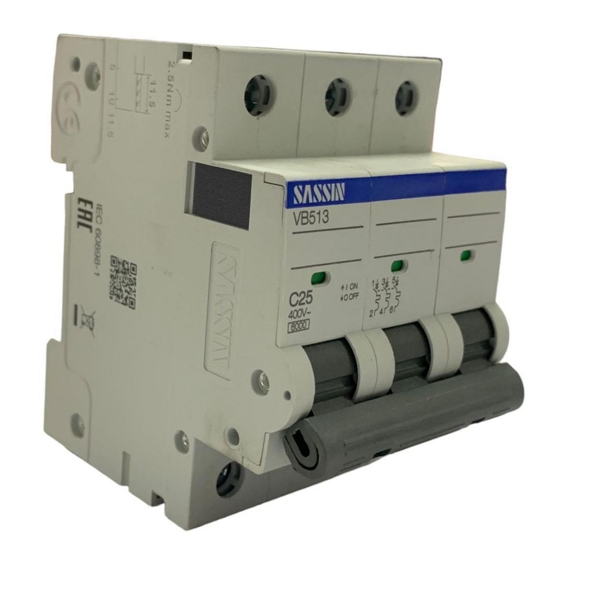 SASSIN - Interruptor Termomagnético 3x25 A SASSIN