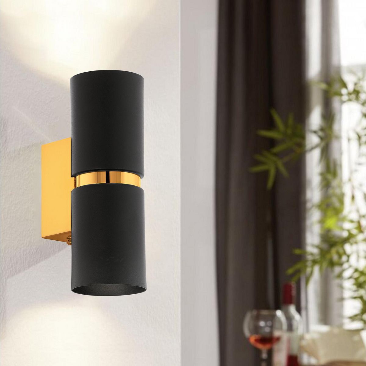 EGLO - Lámpara de Pared Passa 2 Luces Oro