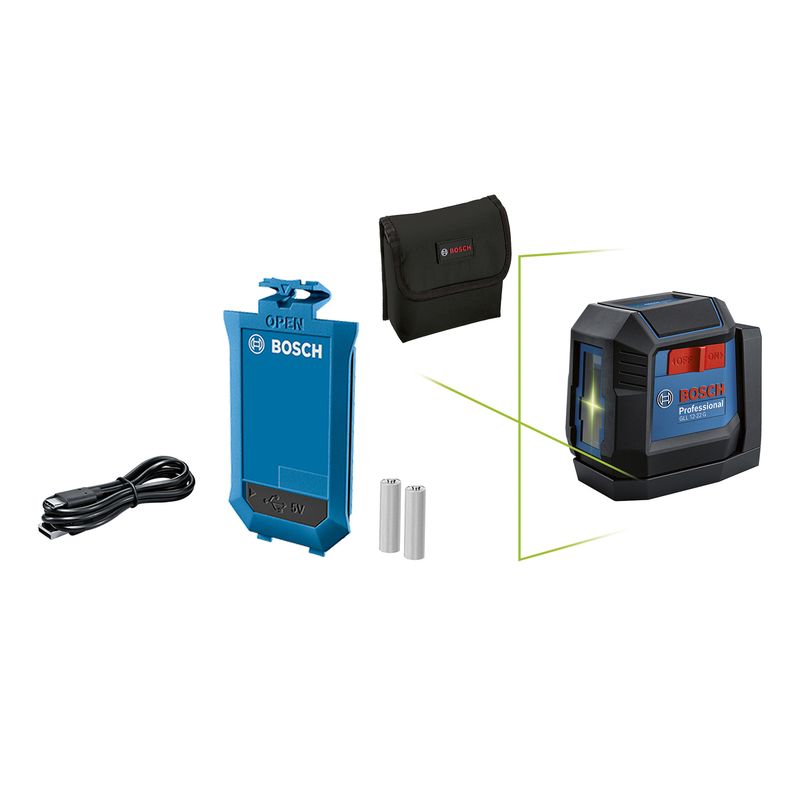 BOSCH - Nivel laser Bosch GLL 12 22 G + Batería recargable de iones de litio 3,7V 1.0Ah Bosch