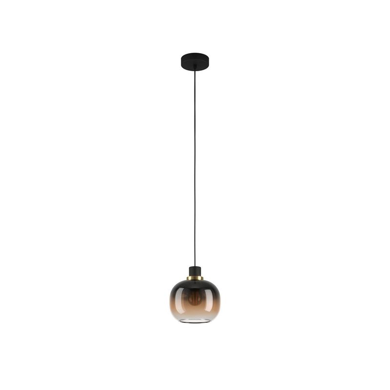 EGLO - Lámpara Colgante Oilella 1 Luz Café