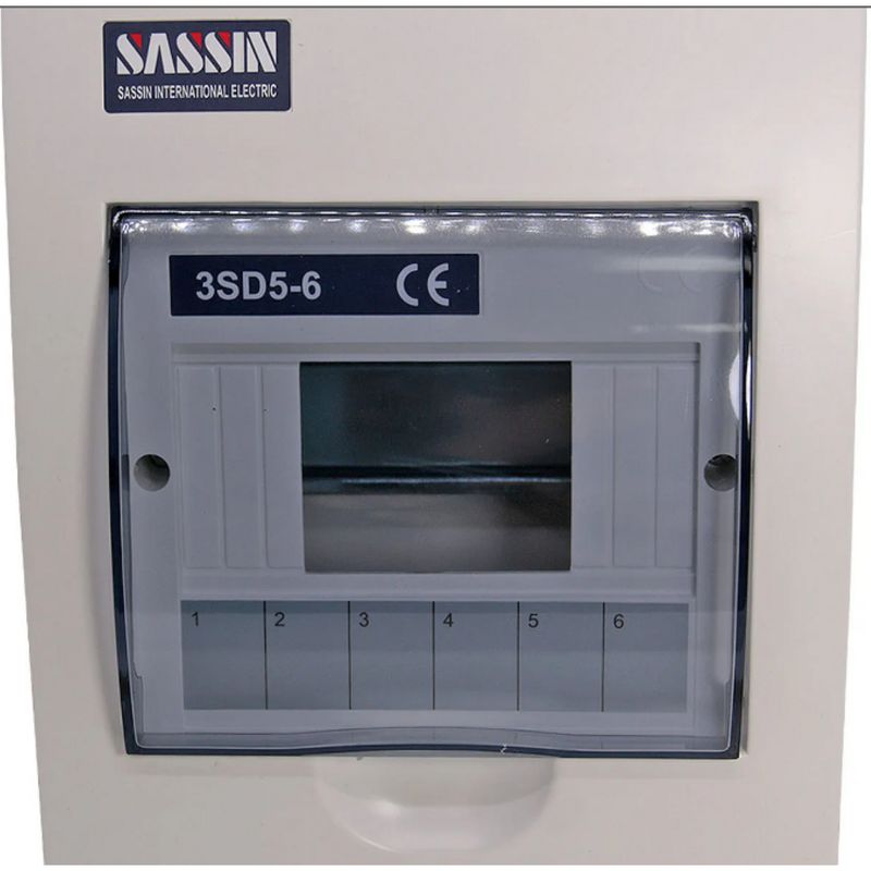 SASSIN - Tablero eléctrico Adosable 6 Polos