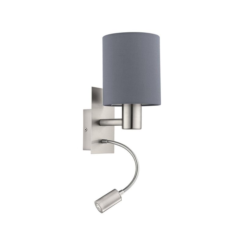 EGLO - Lámpara Aplique Pasteri 1 Luz Gris