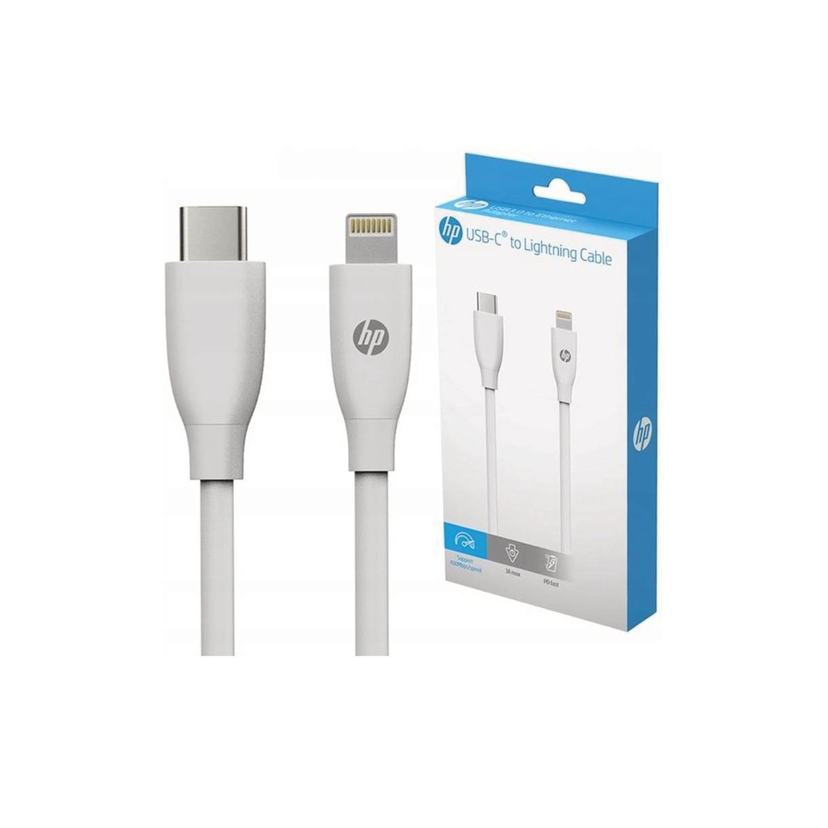 HP - Cable de Cargador de iPhone Tipo USB-C Lightning HP 1m DHC-MF102