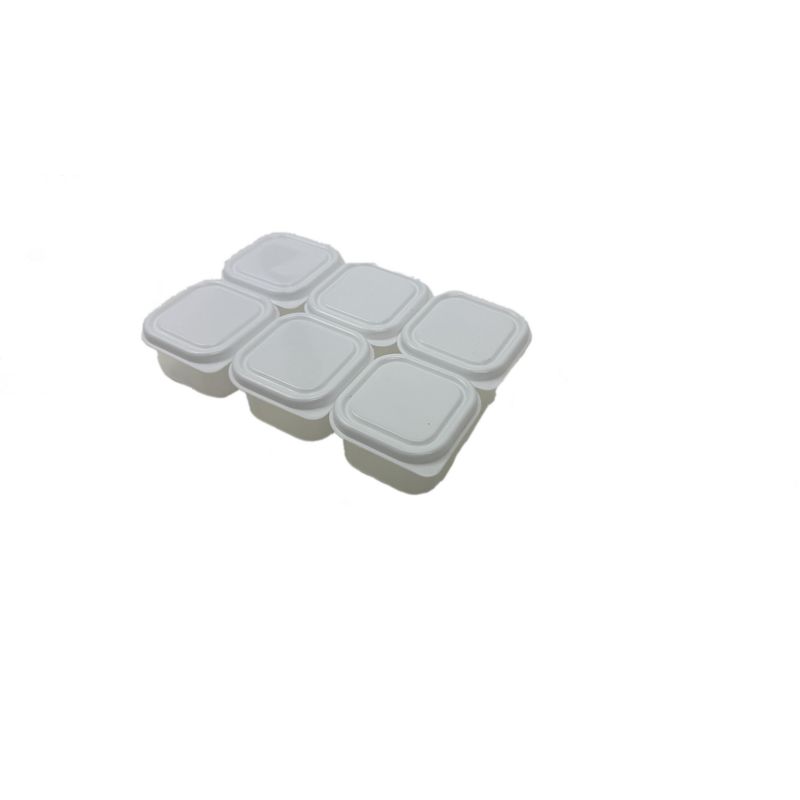 CASA BONITA - Set de 6 Tapers Transparentes para Snack