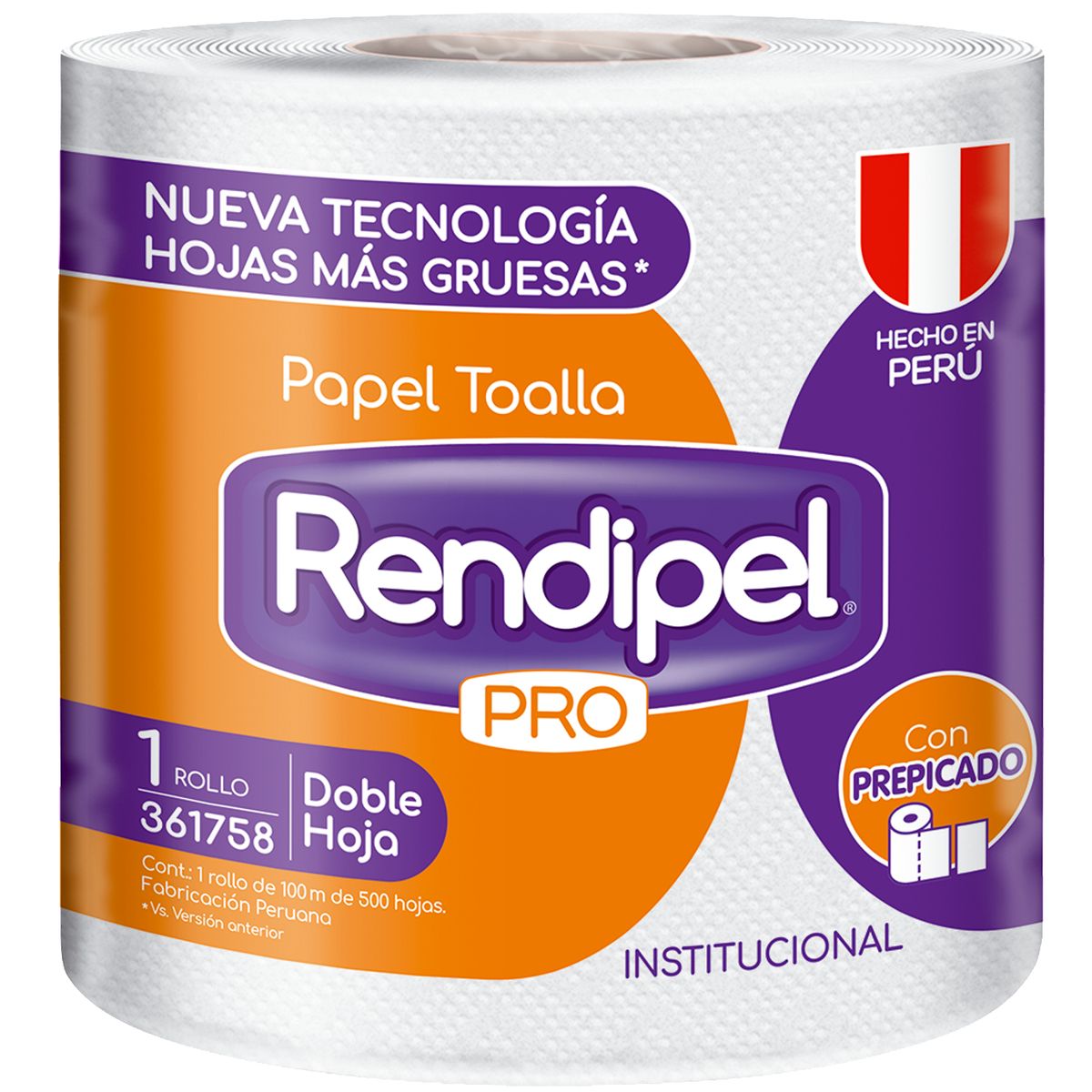 RENDIPEL PRO - Papel Toalla Rendipel 1 Rollo 100 M