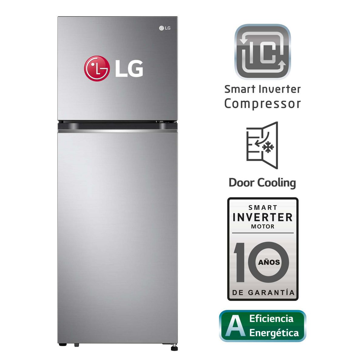 LG - Refrigeradora Lg Top Freezer 256 Litros GT24BPP